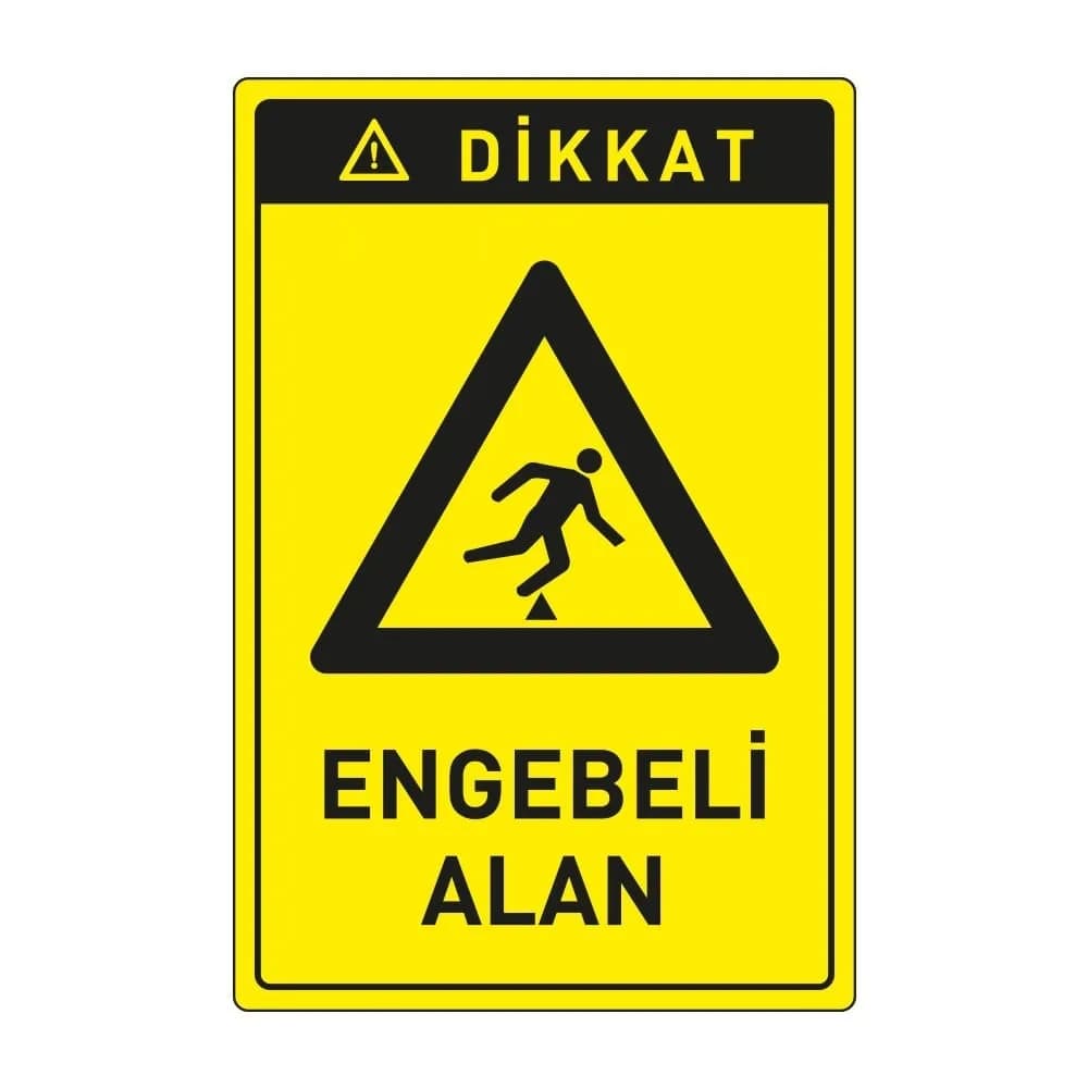 Dikkat Engebeli Arazi Levhası