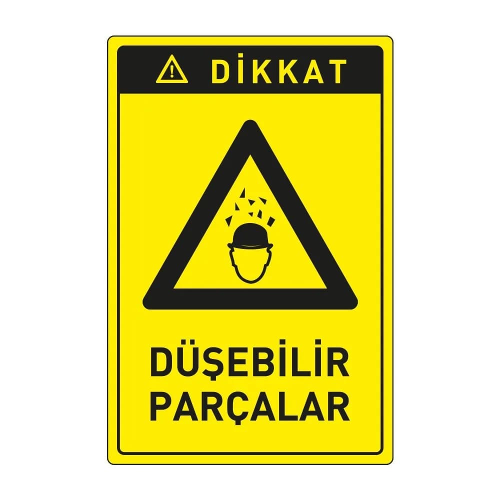 Dikkat Düşebilir Parçalar Levhası