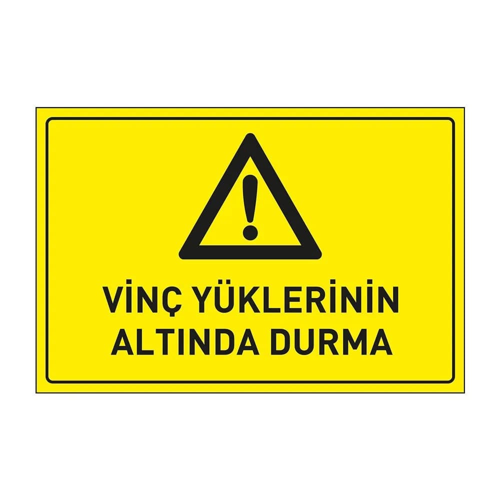 Vinç Yüklerinin Altında Durma Levhası 35x50 Dekota