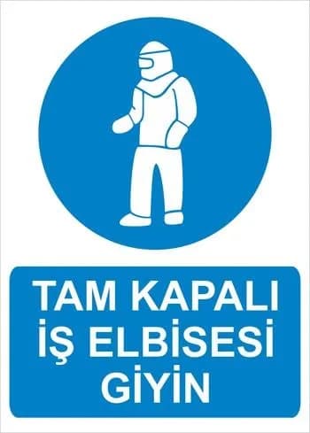 Tam Kapalı İş Elbisesi Giyin