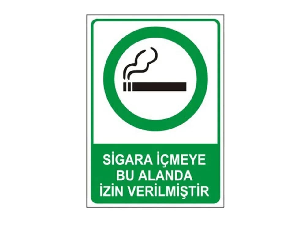 Sigara İçmeye Bu Alanda İzin Verilmiştir