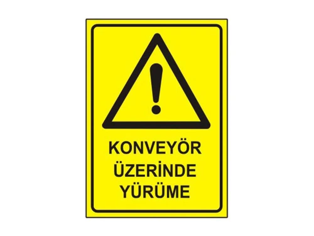 Konveyör Üzerinde Yürüme Levhası