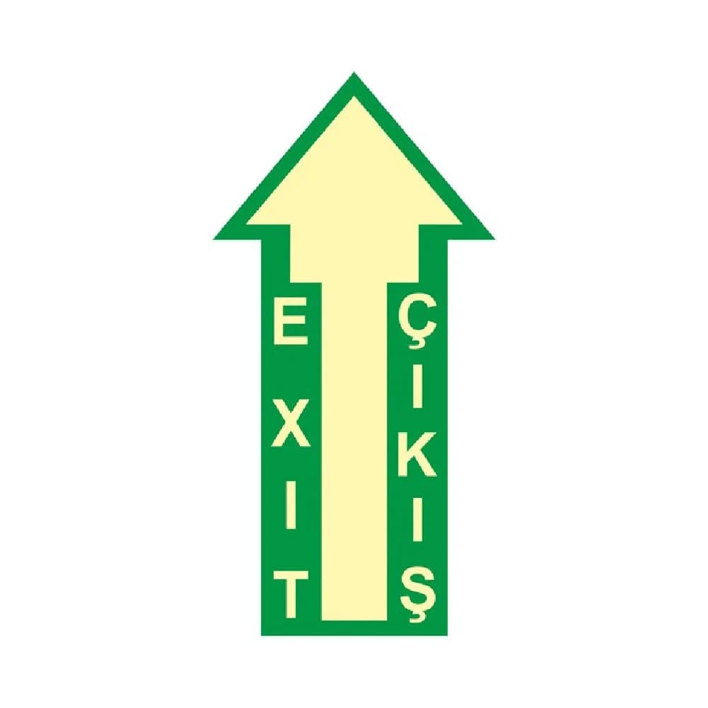 Lümen Folyolu Yer Acil Çıkış Stickerı