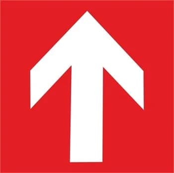 Lümen Folyolu Yangın Çıkış Ok İşareti