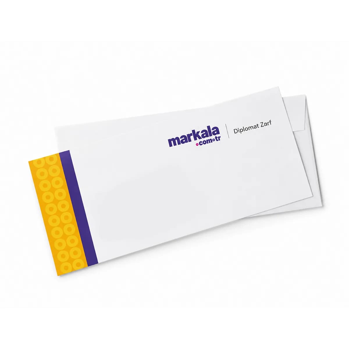 Diplomat Zarf — 10.5×24 cm Renkli Baskı